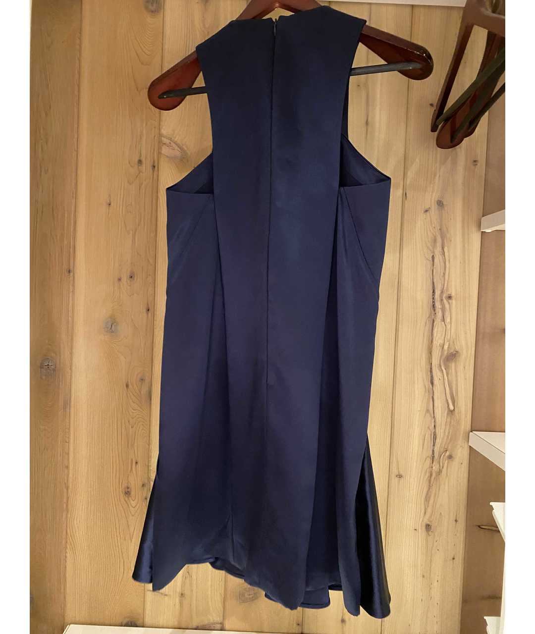 KENZO Темно-синее атласное повседневное платье, фото 2