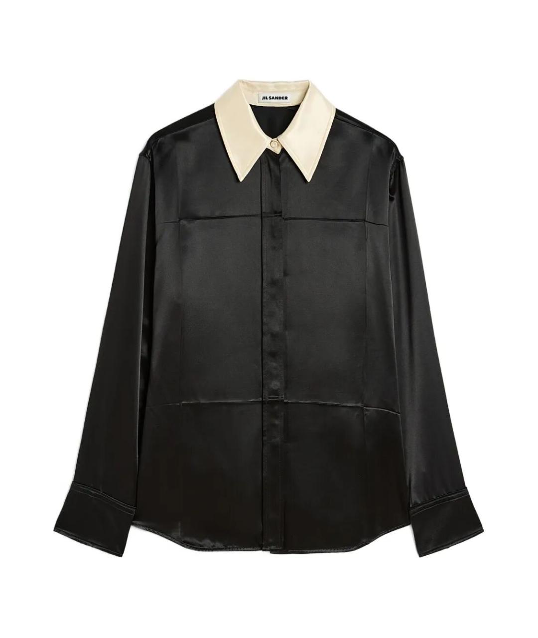 JIL SANDER Черная вискозная рубашка, фото 1