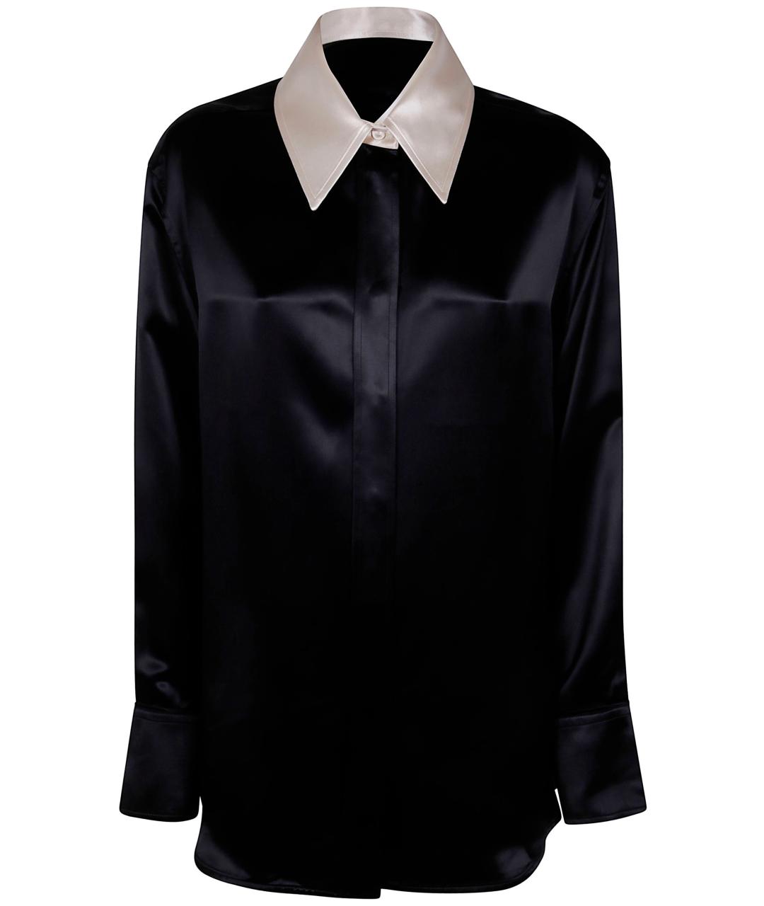 JIL SANDER Черная вискозная рубашка, фото 5