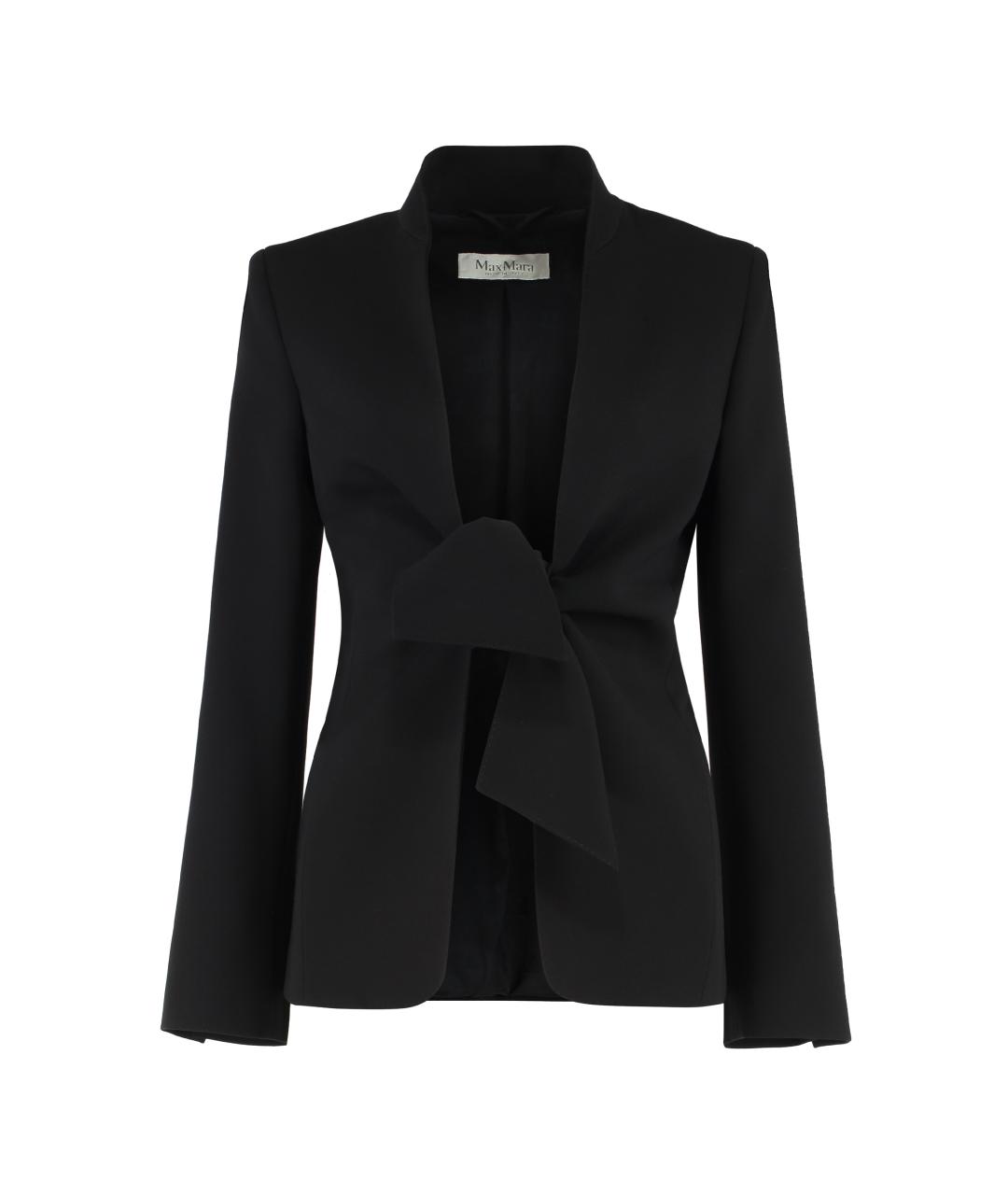 MAX MARA Черный полиэстеровый жакет/пиджак, фото 1