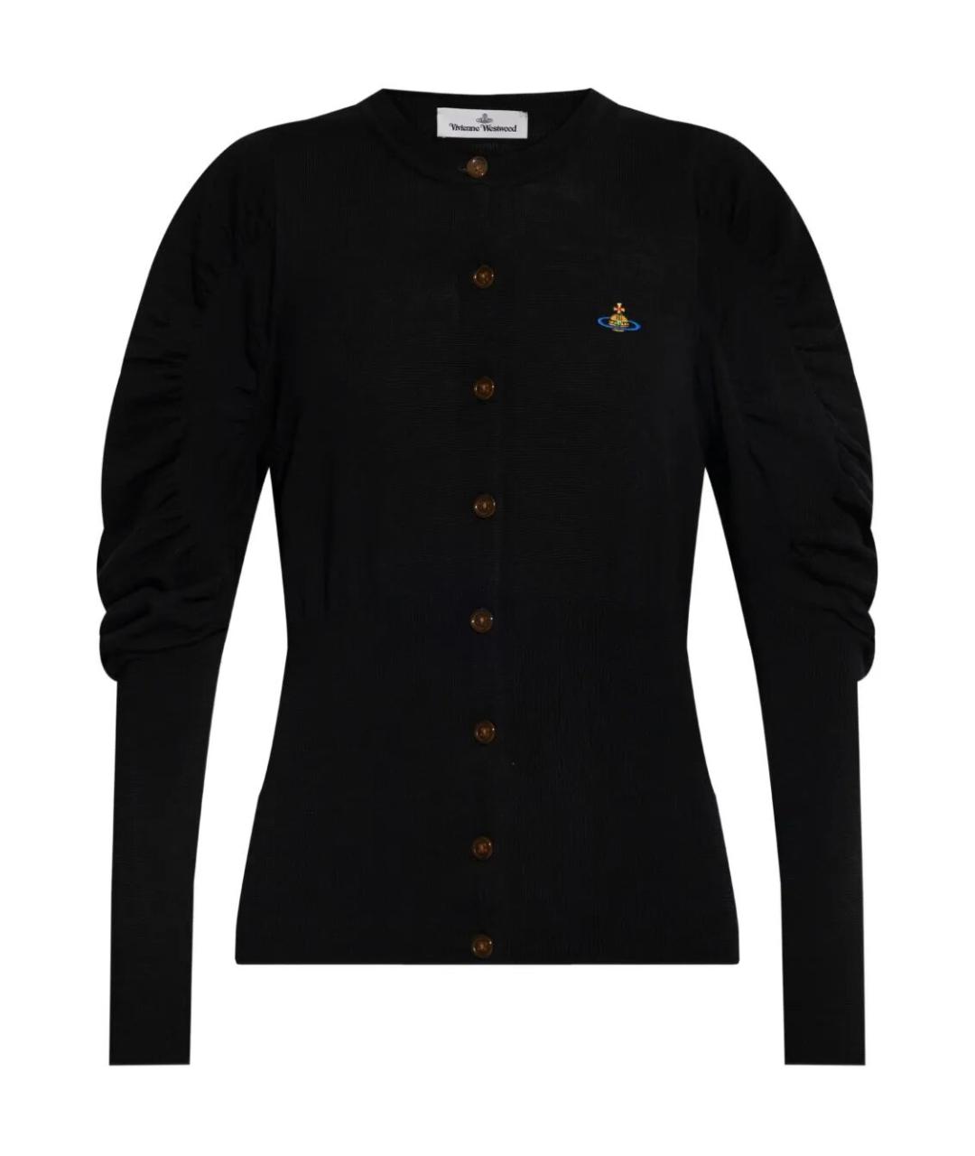 VIVIENNE WESTWOOD Черный шерстяной кардиган, фото 1