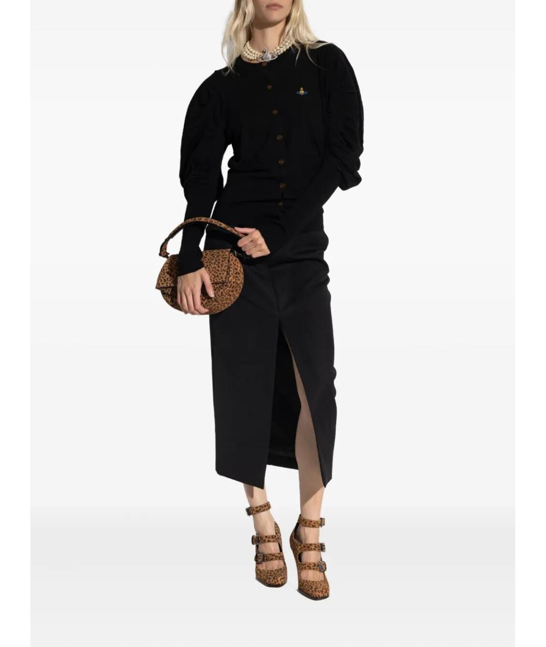 VIVIENNE WESTWOOD Черный шерстяной кардиган, фото 2