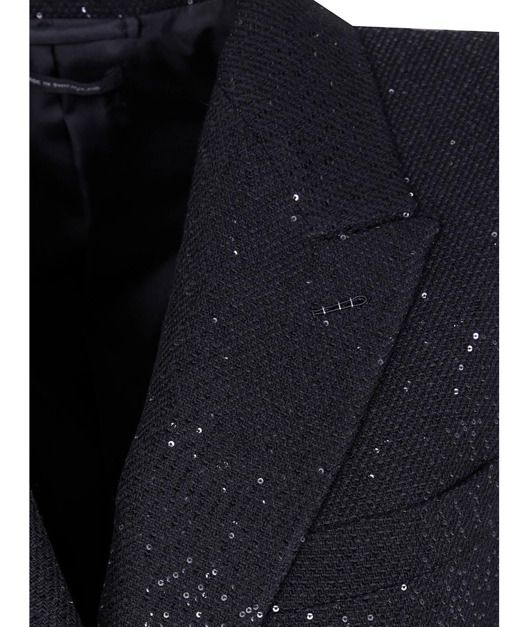 TOM FORD Черное шерстяное пальто, фото 3