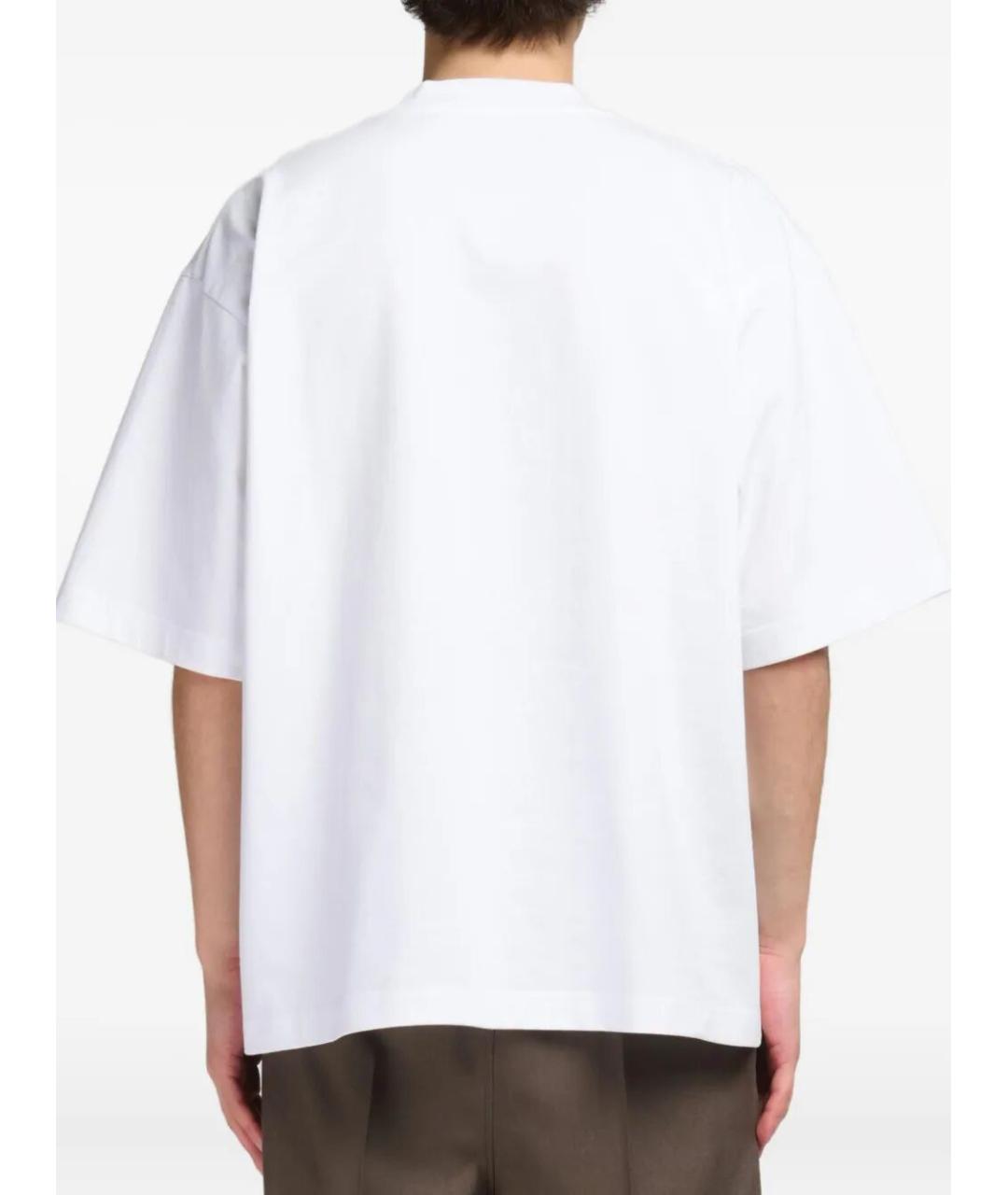 MARNI Белая хлопковая футболка, фото 3