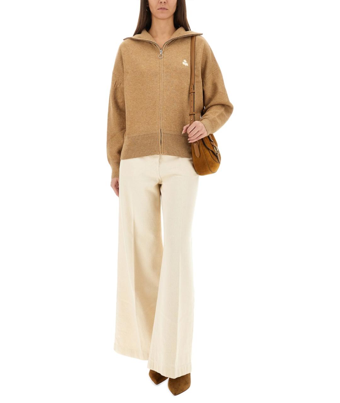 ISABEL MARANT Бежевый хлопковый джемпер / свитер, фото 3