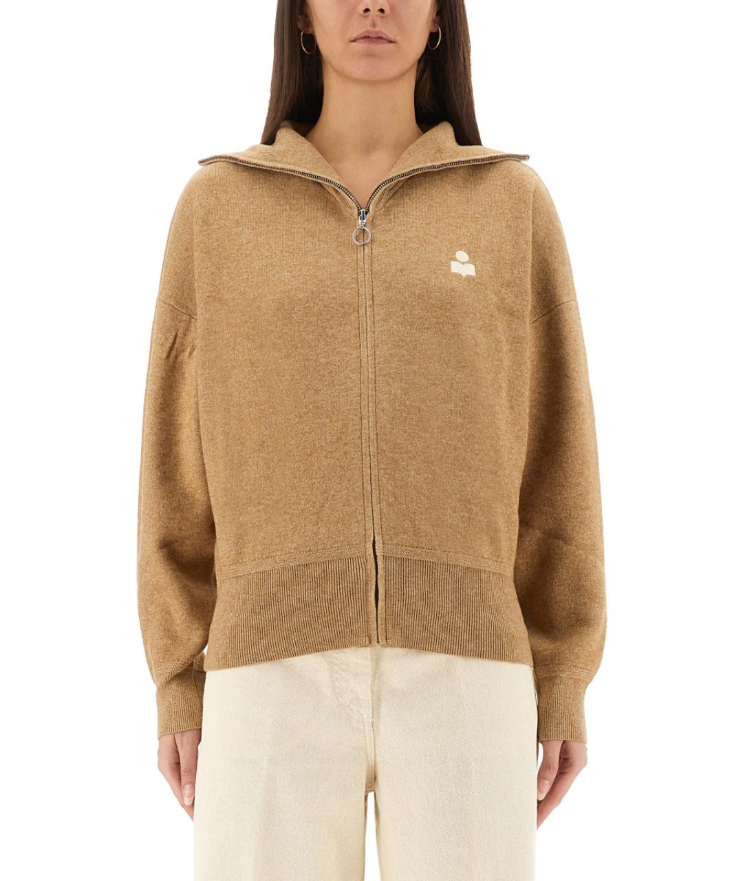 ISABEL MARANT Бежевый хлопковый джемпер / свитер, фото 2