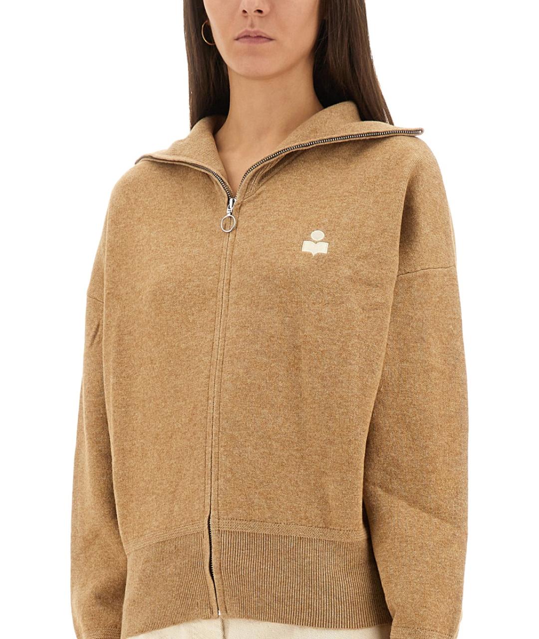 ISABEL MARANT Бежевый хлопковый джемпер / свитер, фото 5