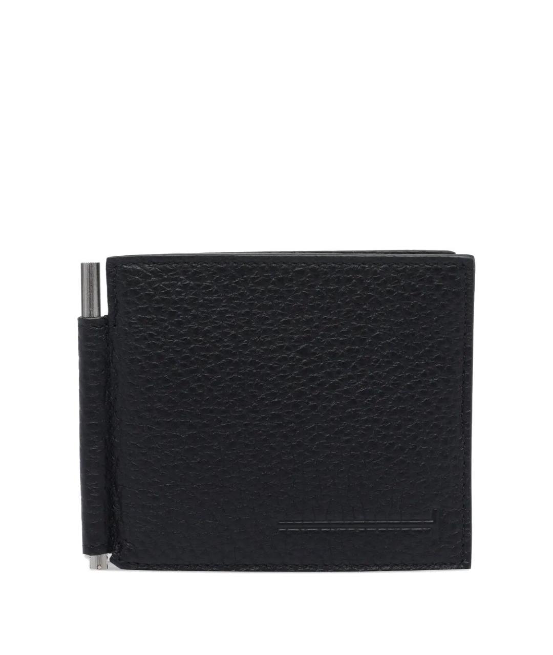 TOM FORD Черный кожаный кошелек, фото 1