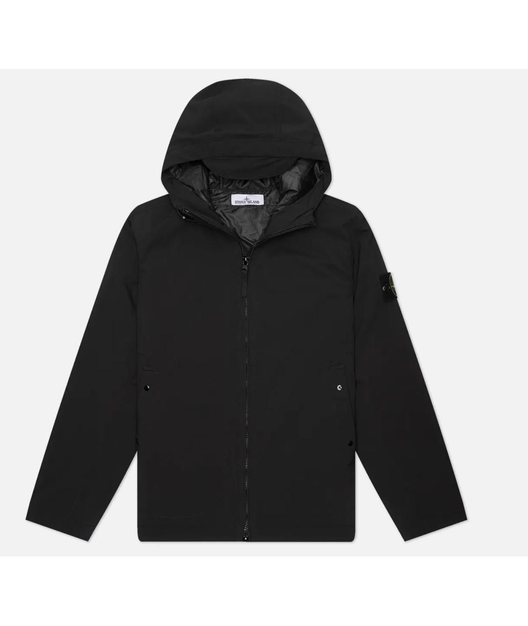 STONE ISLAND Черная полиэстеровая куртка, фото 6