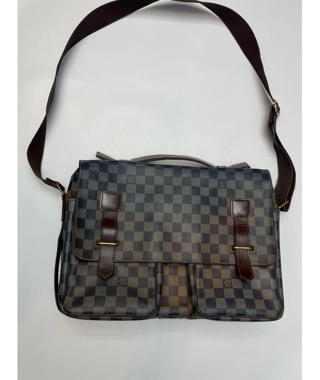 LOUIS VUITTON Коричневый портфель, фото 5