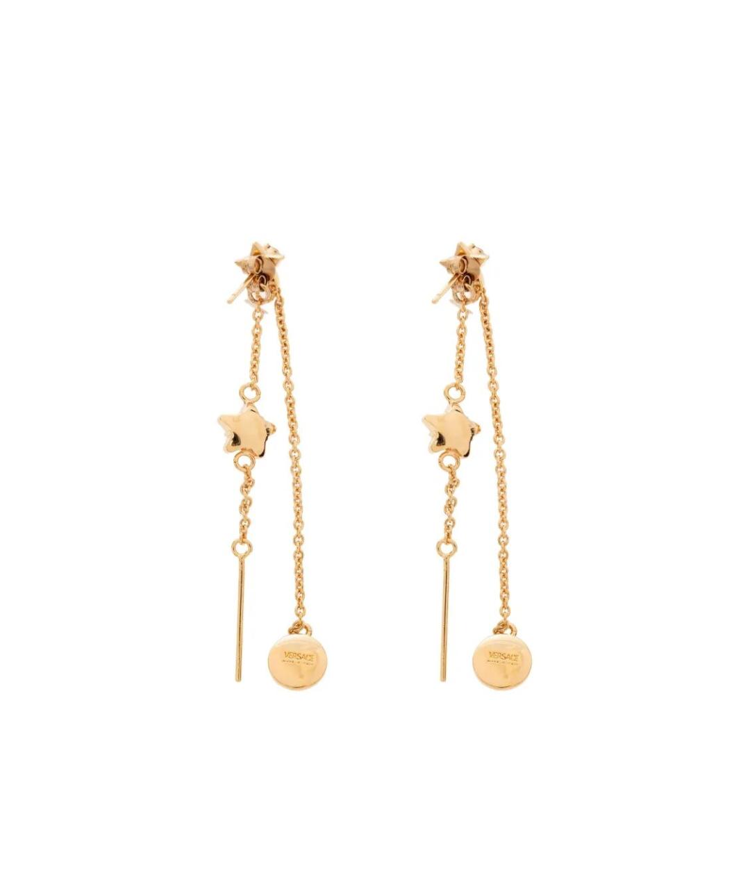 VERSACE Золотые металлические серьги, фото 4