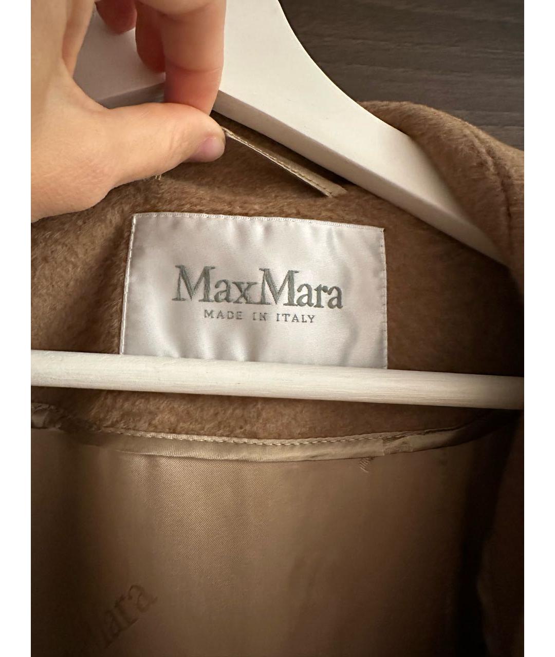 MAX MARA Коричневое шерстяное пальто, фото 5