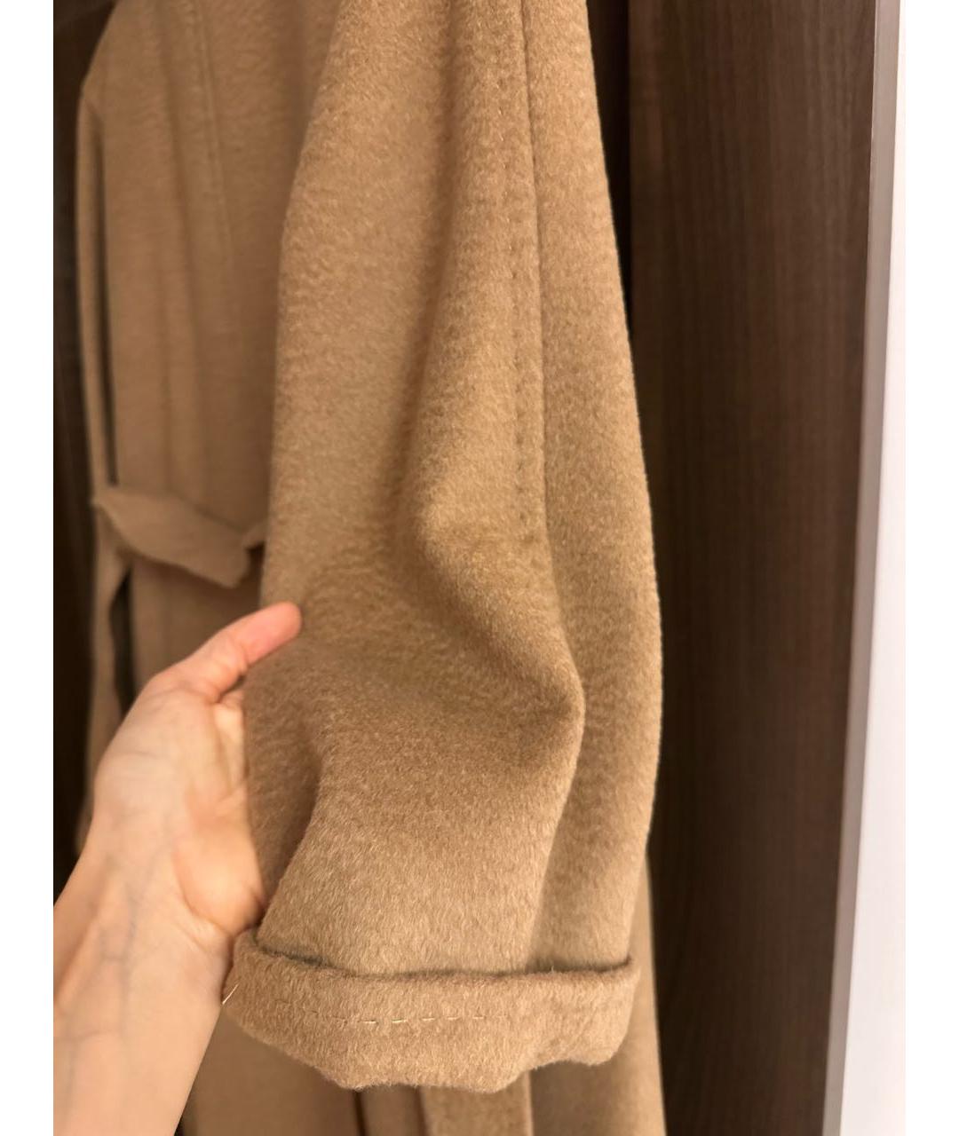 MAX MARA Коричневое шерстяное пальто, фото 4