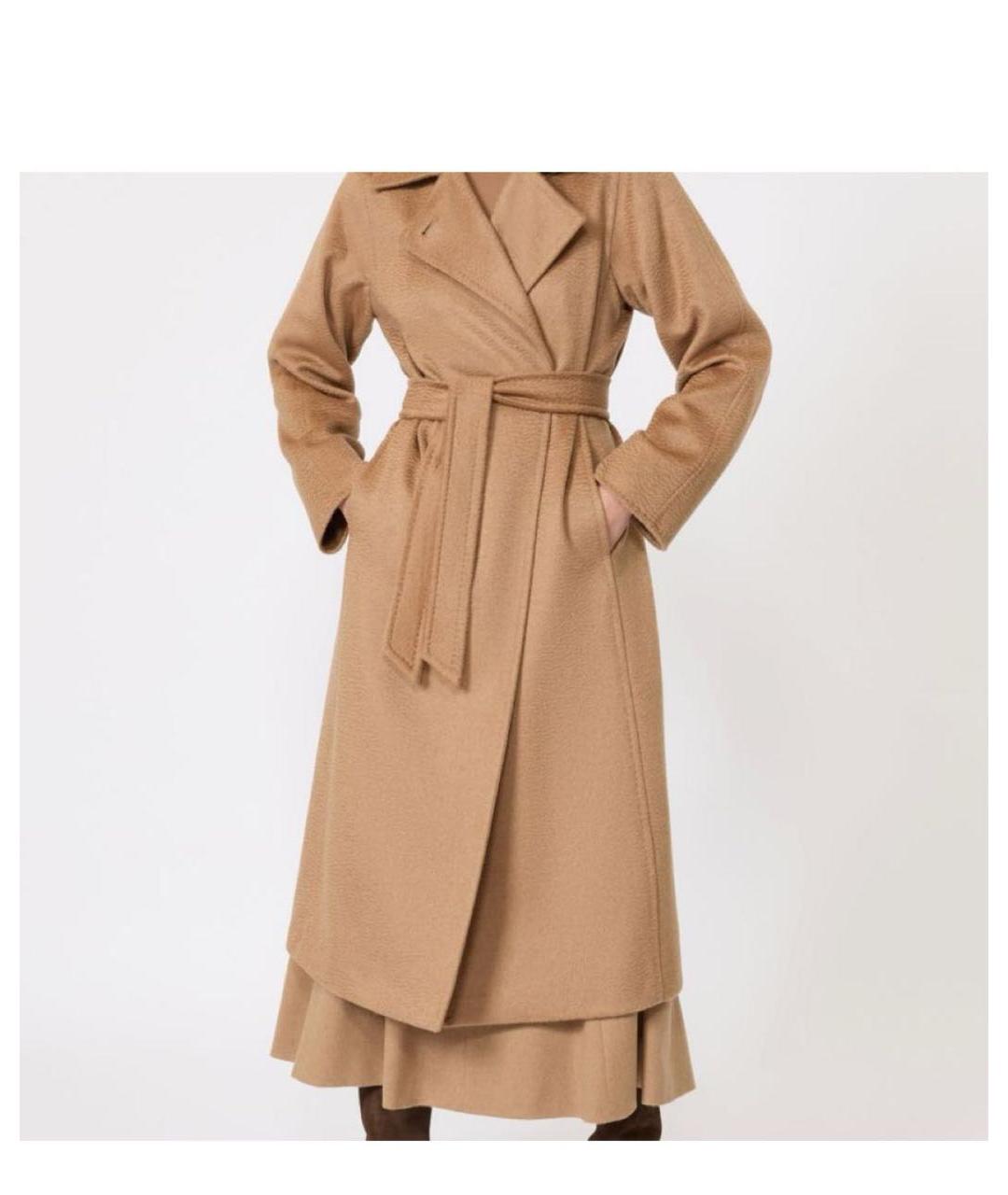 MAX MARA Коричневое шерстяное пальто, фото 2