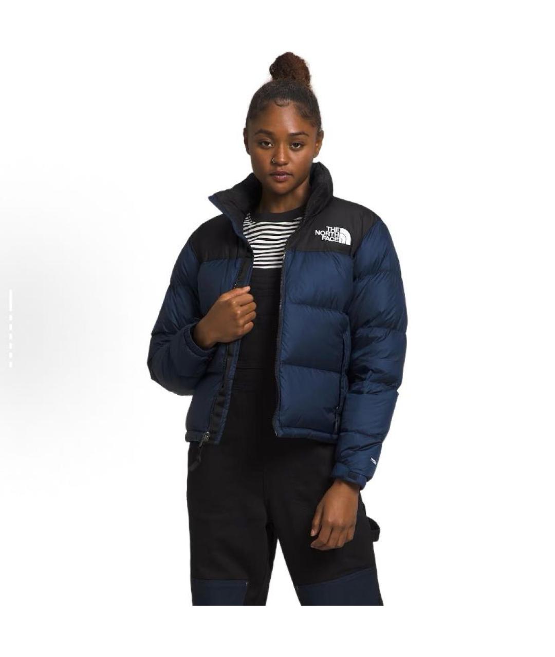 THE NORTH FACE Темно-синий полиэстеровый пуховик, фото 3