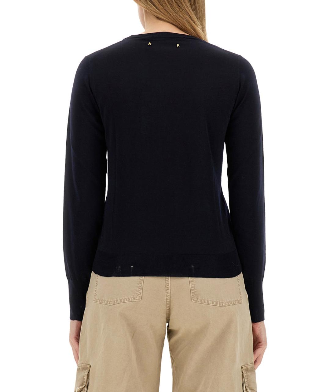 GOLDEN GOOSE DELUXE BRAND Синий шерстяной джемпер / свитер, фото 5