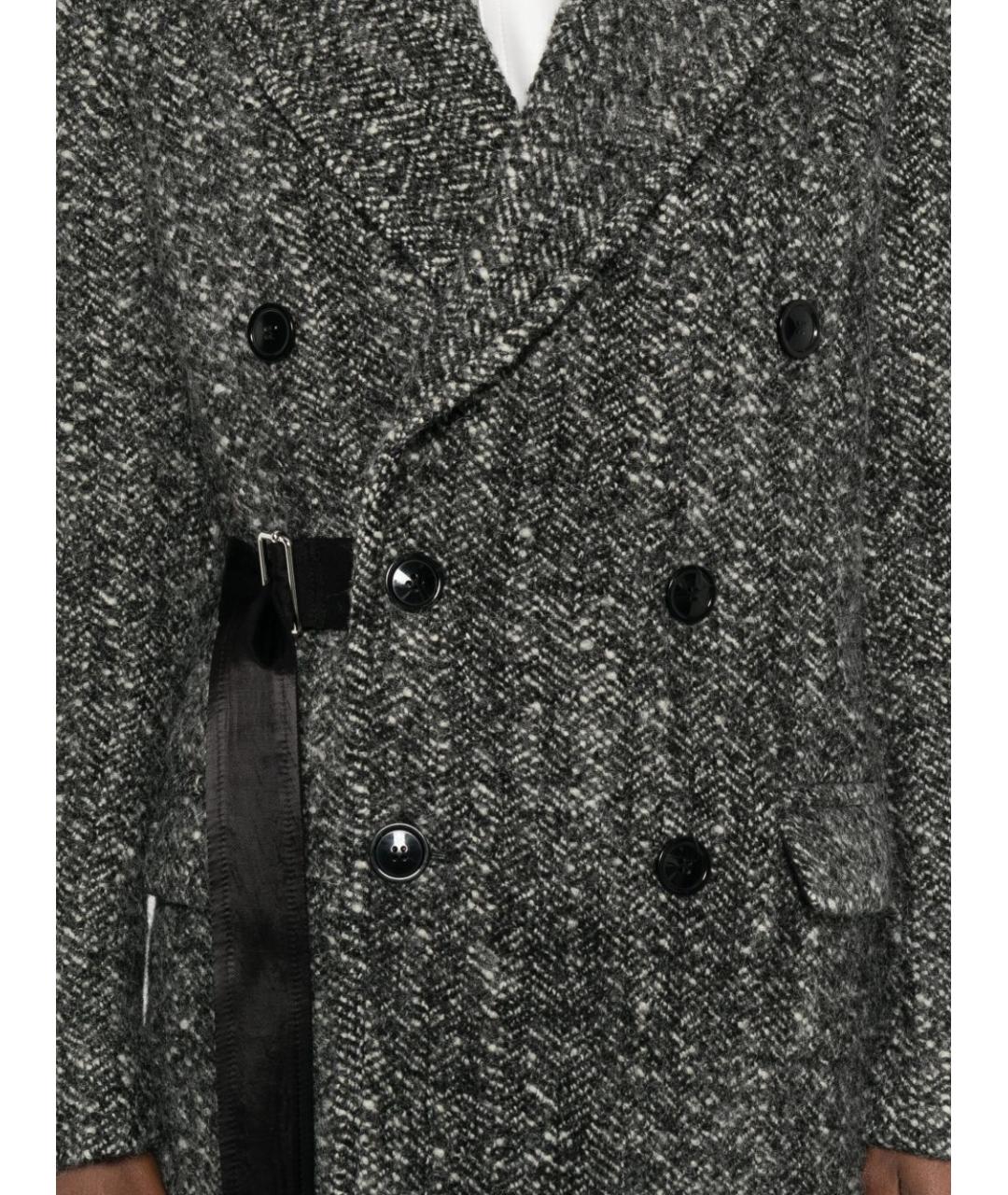 ISABEL MARANT Серое шерстяное пальто, фото 3