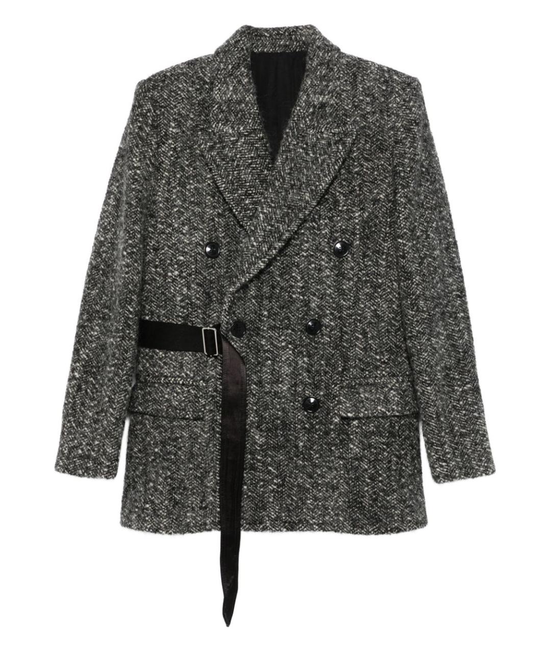 ISABEL MARANT Серое шерстяное пальто, фото 1