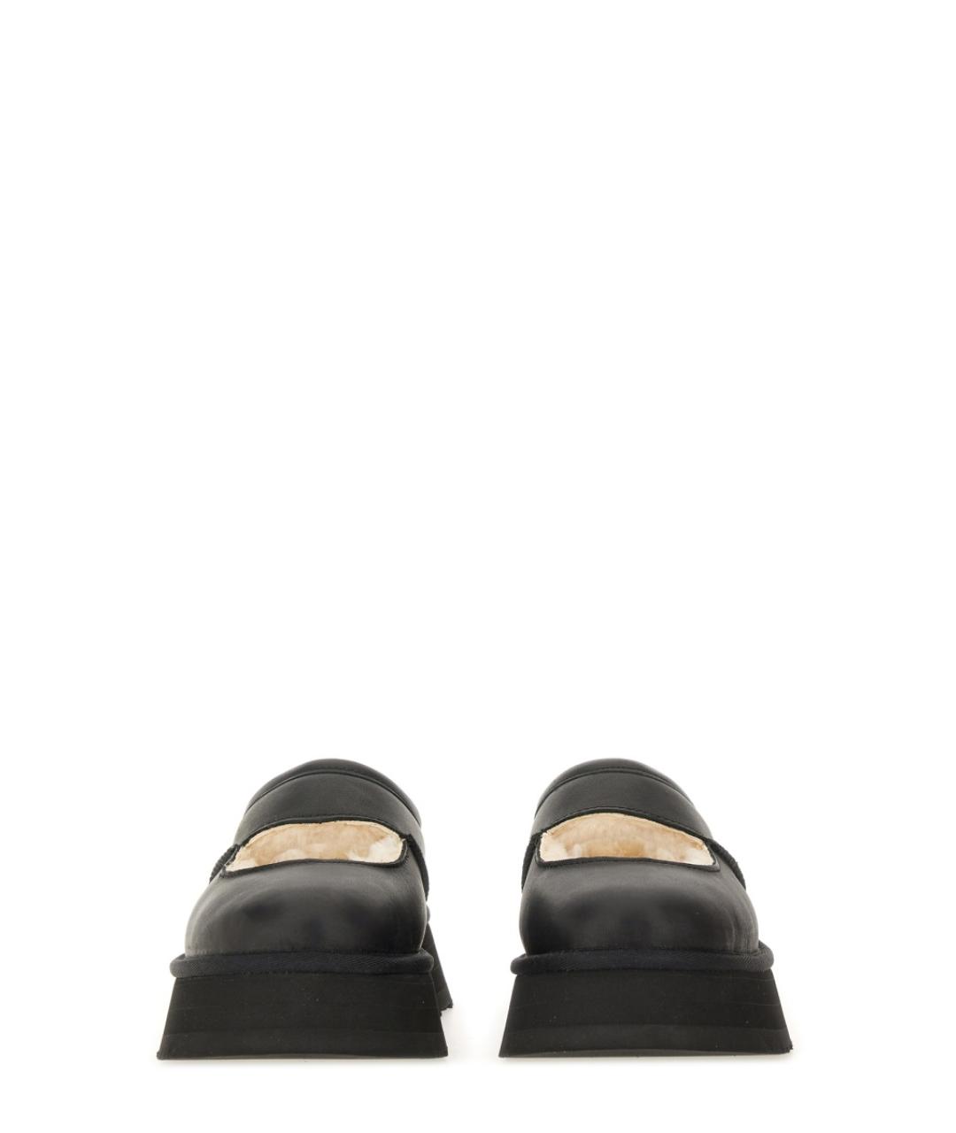 UGG AUSTRALIA Черные кожаные ботинки, фото 4