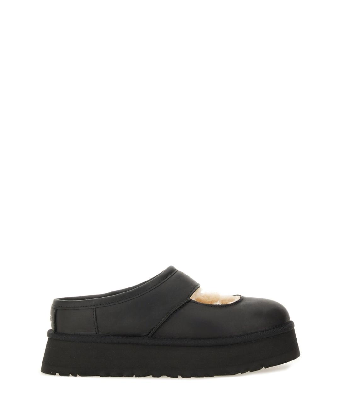 UGG AUSTRALIA Черные кожаные ботинки, фото 1