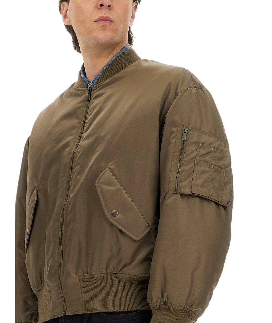 SAINT LAURENT Хаки полиамидовая куртка, фото 5