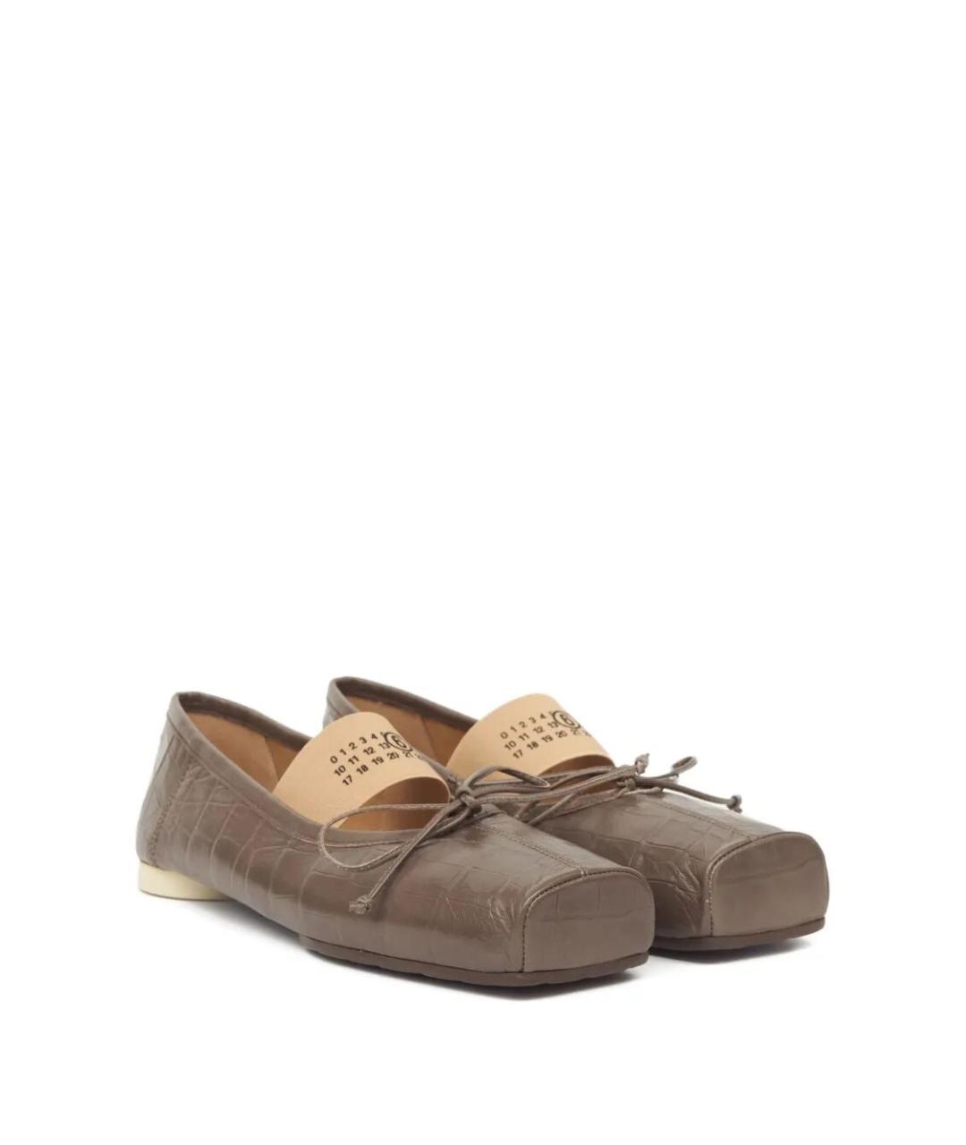 MM6 MAISON MARGIELA Кожаные балетки, фото 2