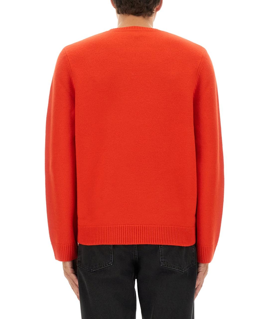 A.P.C. Красный шерстяной джемпер / свитер, фото 4