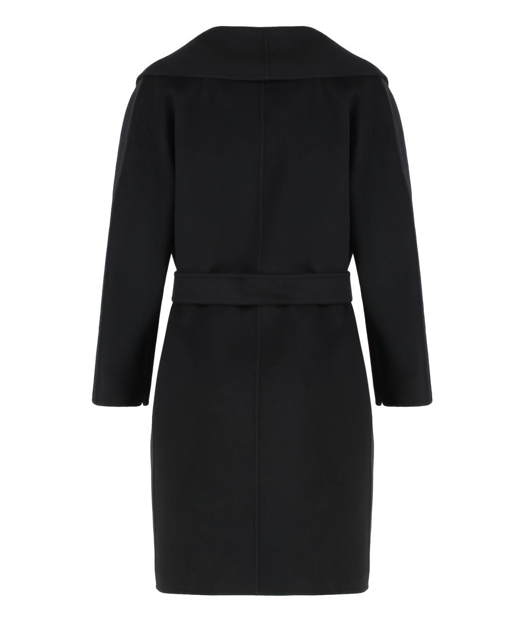 'S MAX MARA Черное шерстяное пальто, фото 2