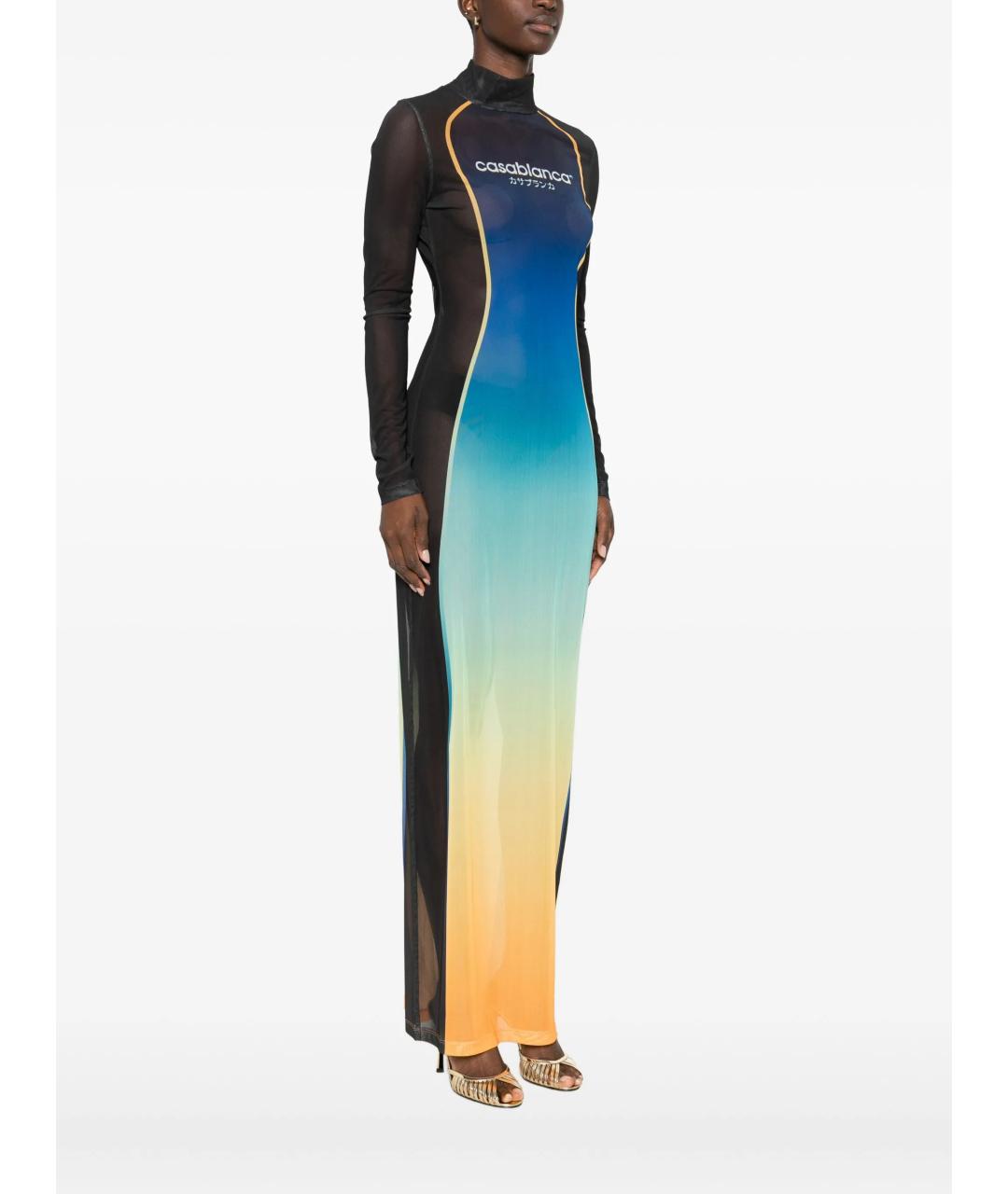 CASABLANCA Мульти полиэстеровое повседневное платье, фото 3