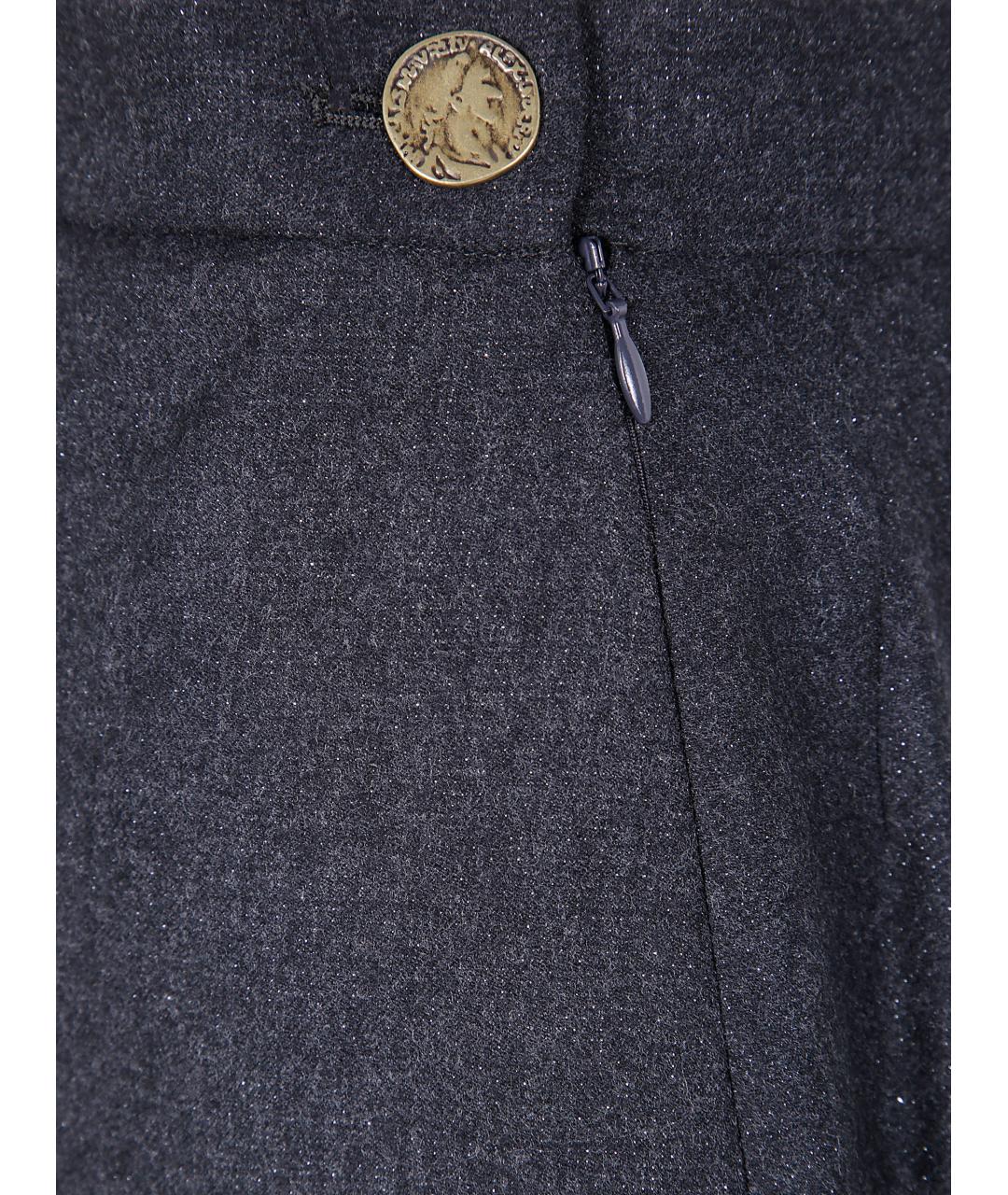 VIVIENNE WESTWOOD Серая юбка мини, фото 5