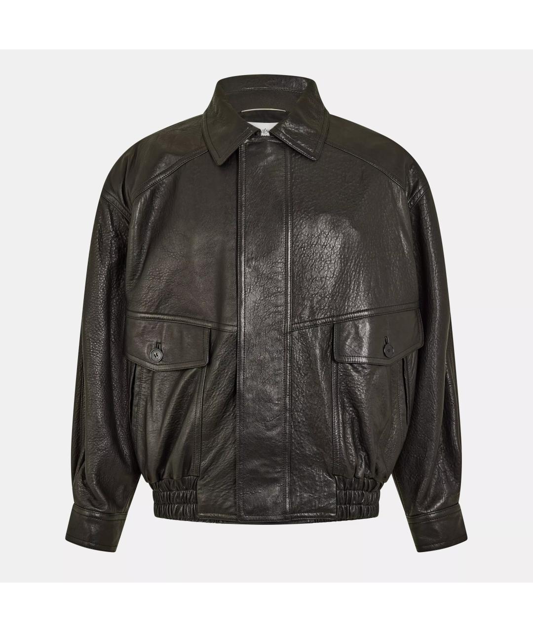 SAINT LAURENT Черная кожаная куртка, фото 7