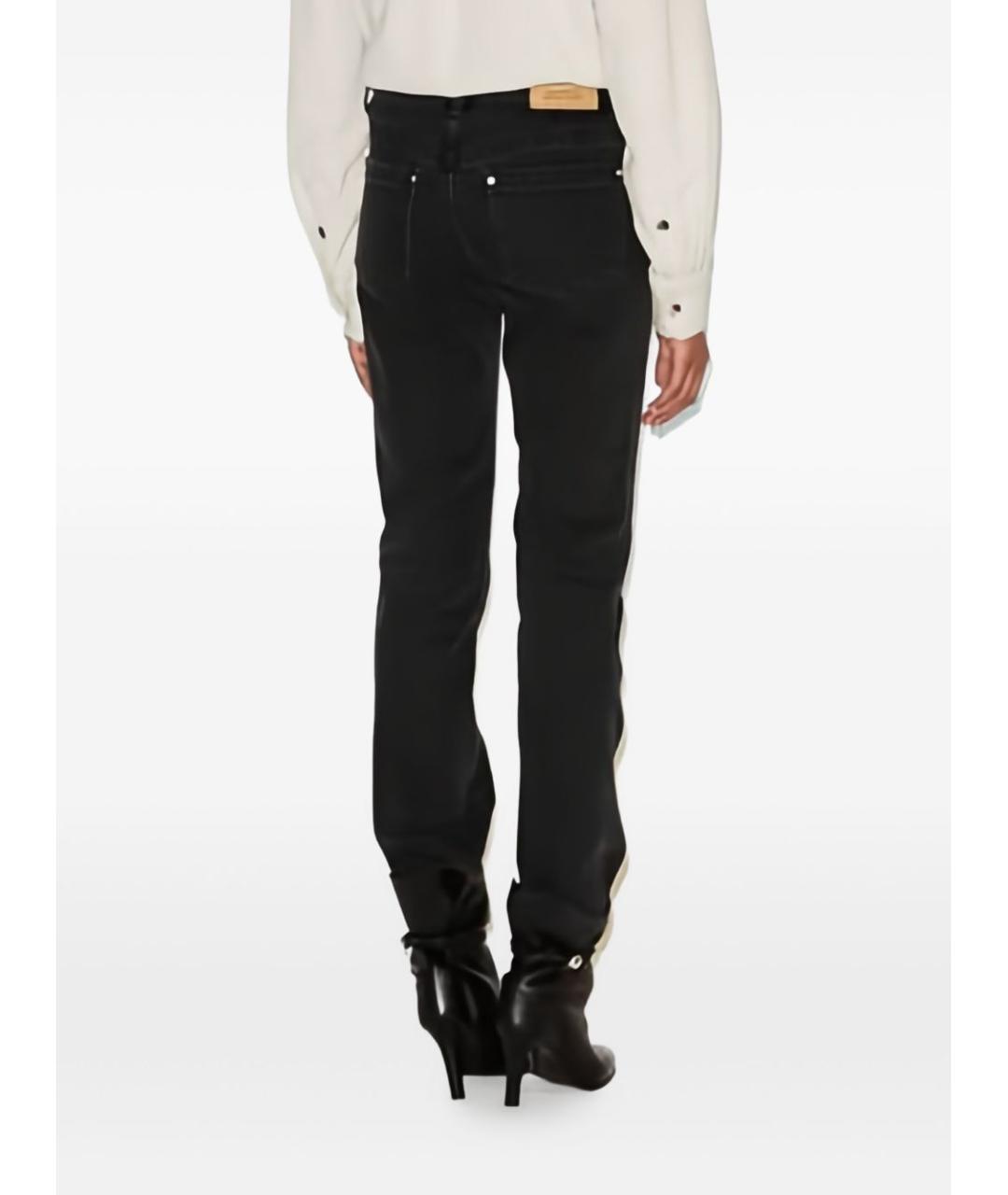 ISABEL MARANT Черные хлопковые прямые брюки, фото 5