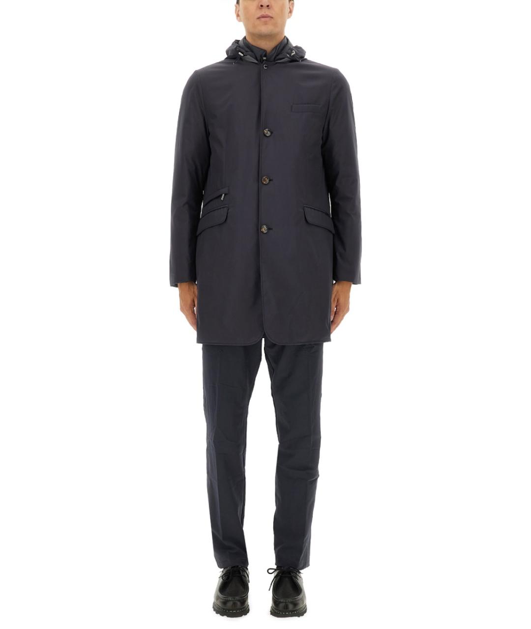 MOORER Темно-синяя полиэстеровая куртка, фото 5