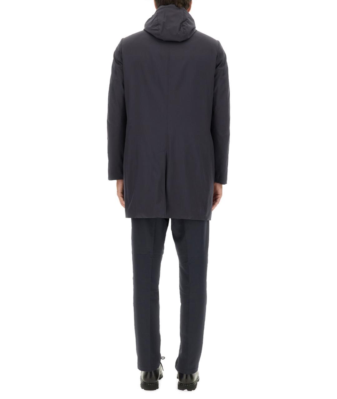 MOORER Темно-синяя полиэстеровая куртка, фото 3