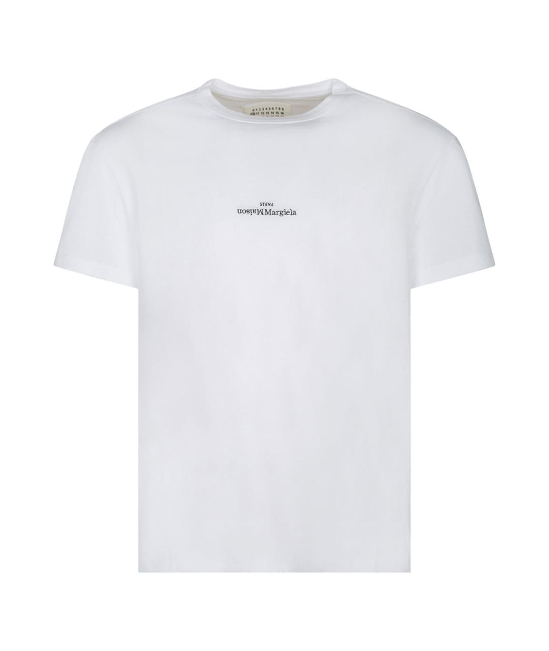 MAISON MARGIELA Белая хлопковая футболка, фото 1