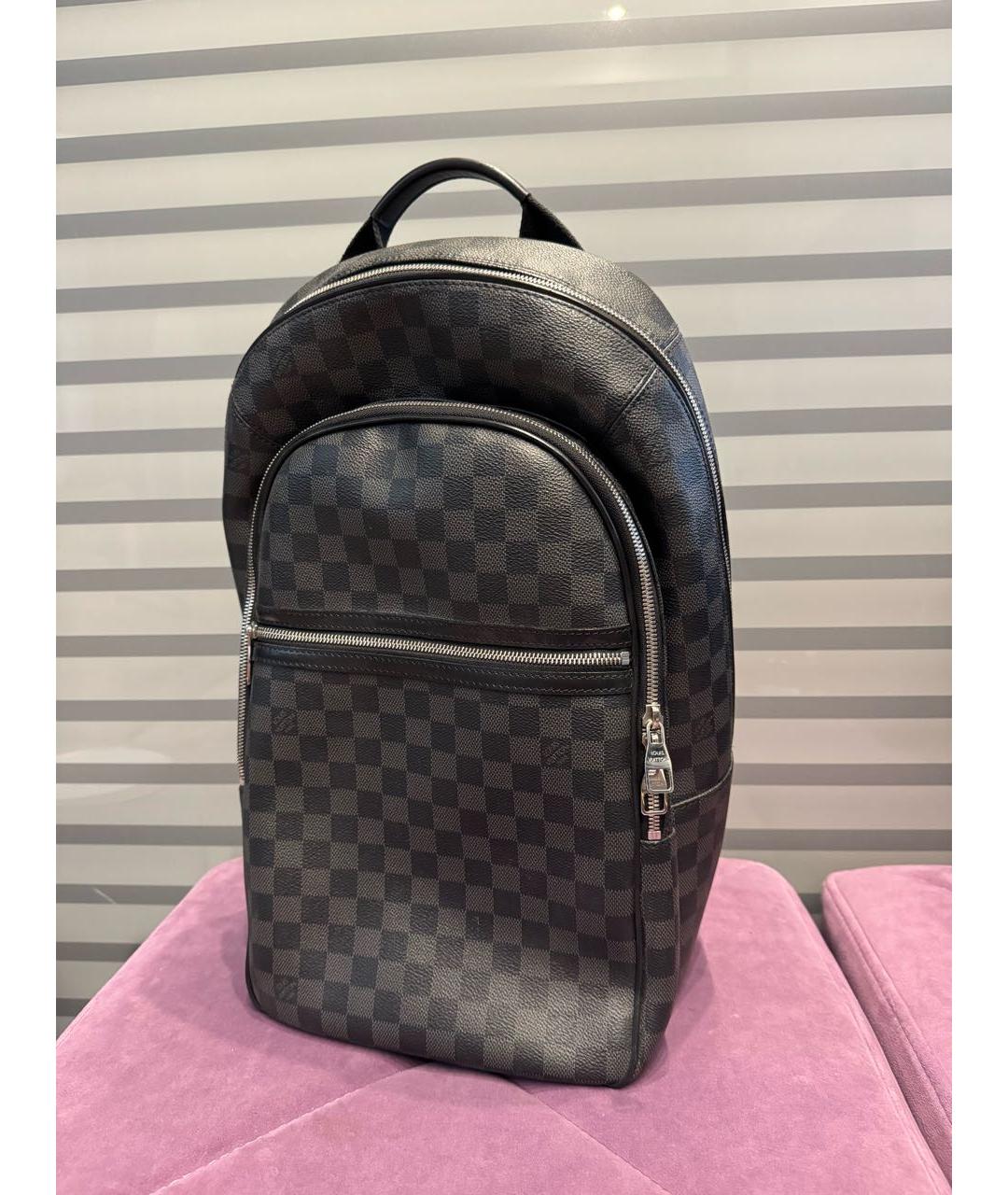 LOUIS VUITTON Серый кожаный рюкзак, фото 2