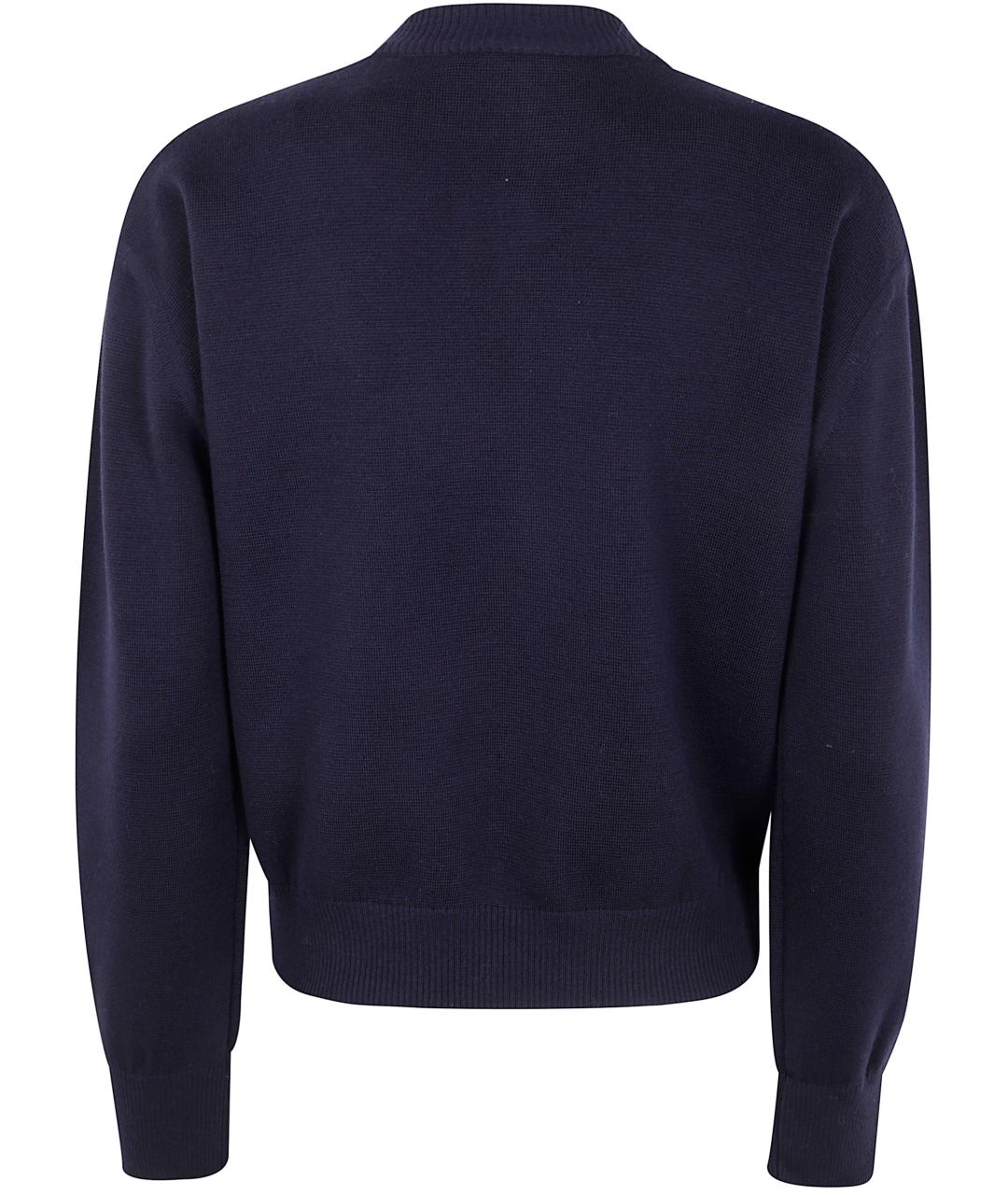 MAX MARA Синий шерстяной кардиган, фото 2