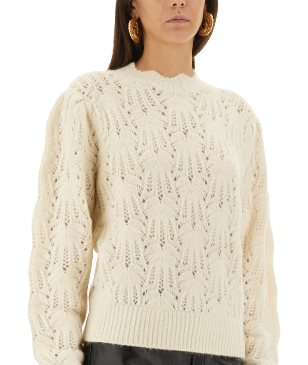 ISABEL MARANT Белый шерстяной джемпер / свитер, фото 4