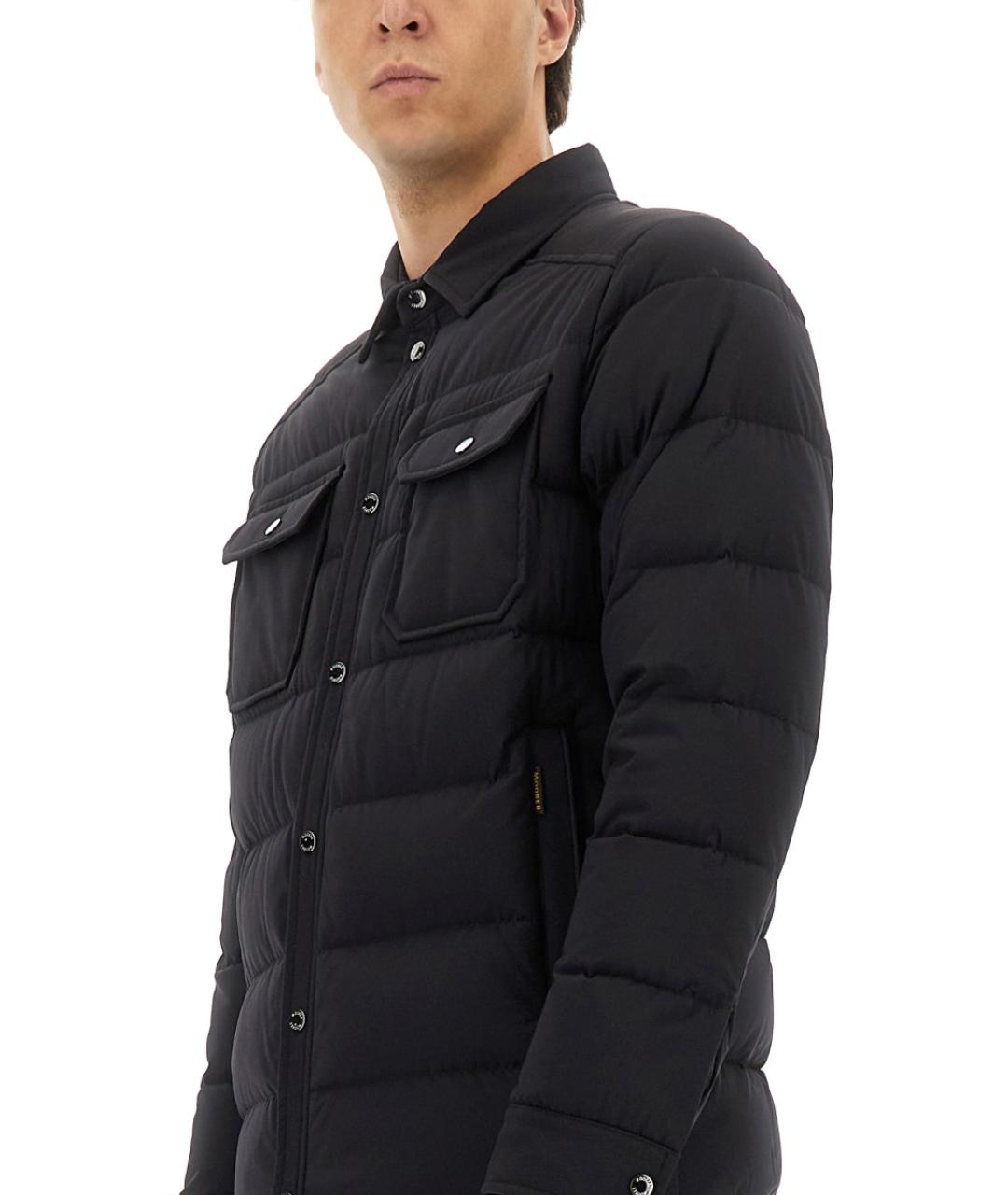 MOORER Синяя полиамидовая куртка, фото 5