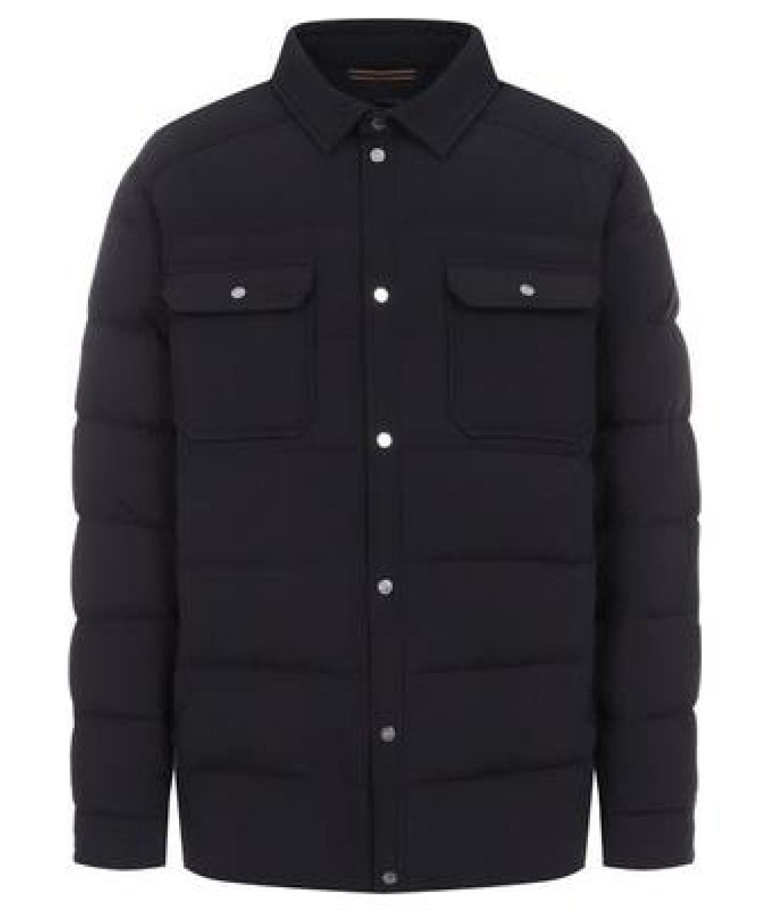 MOORER Синяя полиамидовая куртка, фото 1