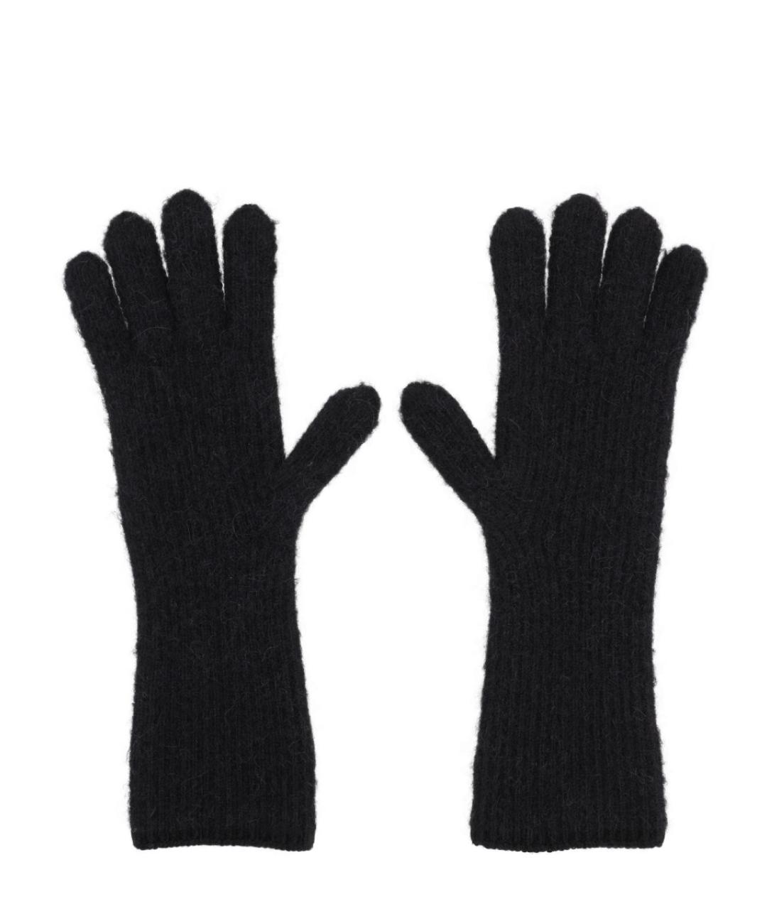 JACQUEMUS Черные шерстяные перчатки, фото 2