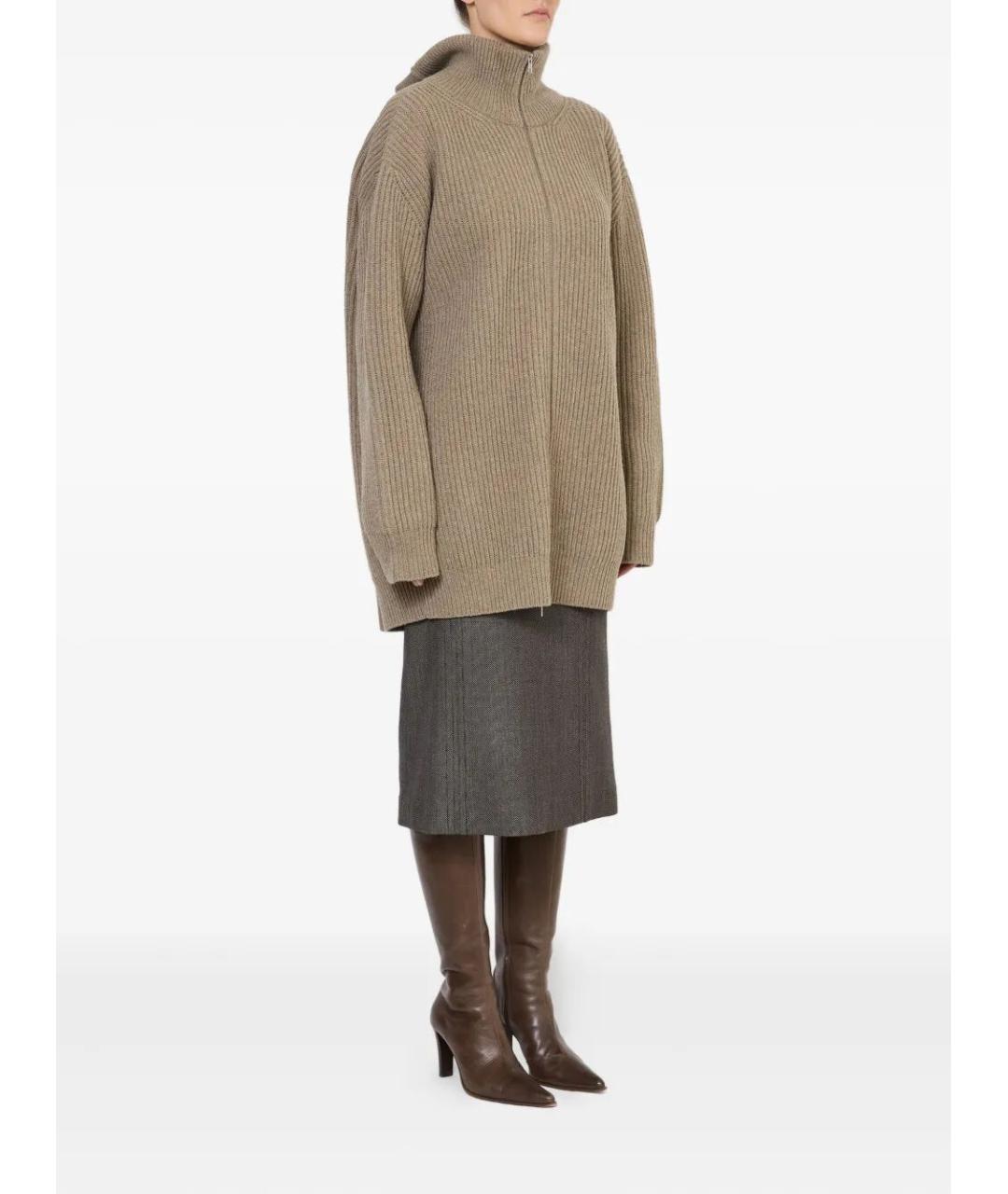 MM6 MAISON MARGIELA Бежевый шерстяной кардиган, фото 4