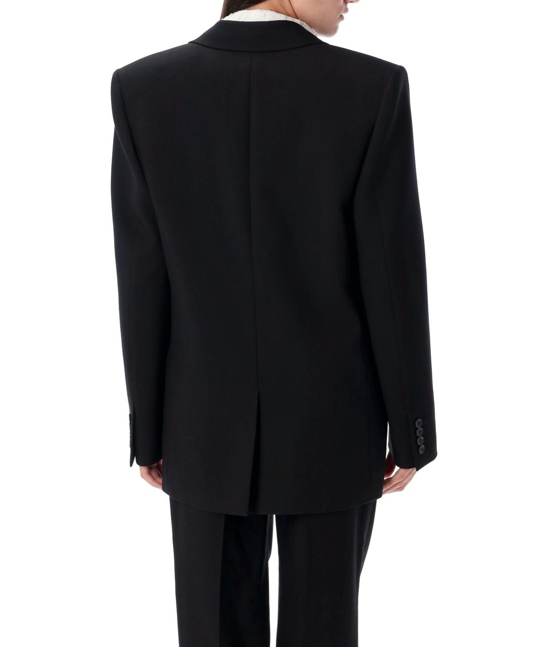 SAINT LAURENT Черный шерстяной жакет/пиджак, фото 3