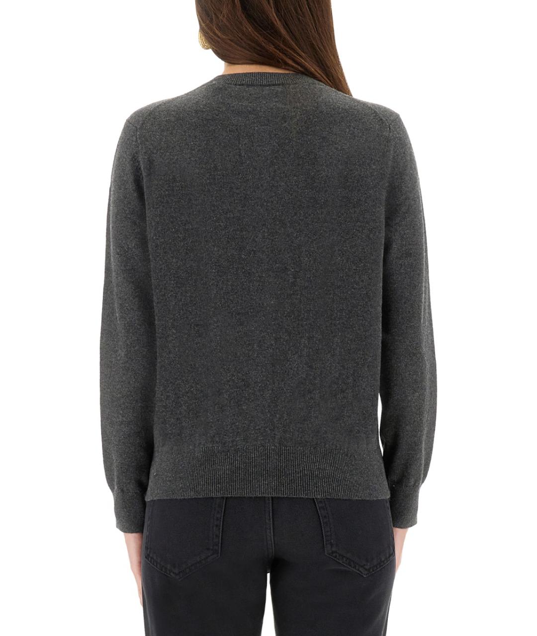 ISABEL MARANT Серый хлопковый кардиган, фото 3