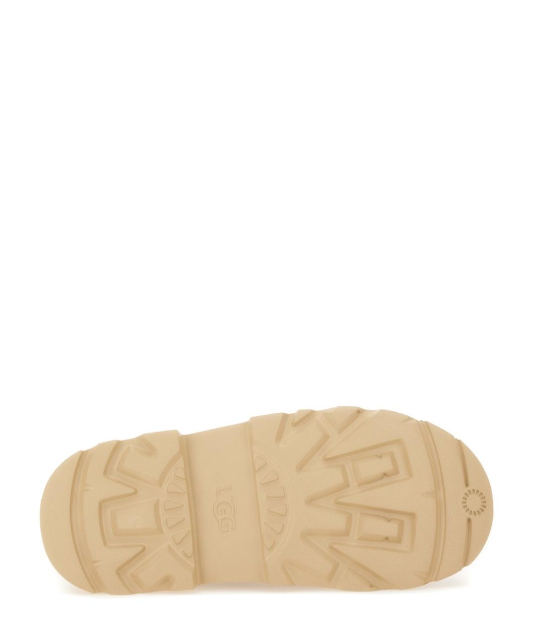 UGG AUSTRALIA Коричневые кожаные низкие ботинки, фото 5