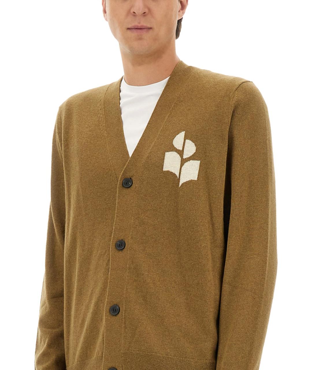 ISABEL MARANT Коричневый хлопковый кардиган, фото 4