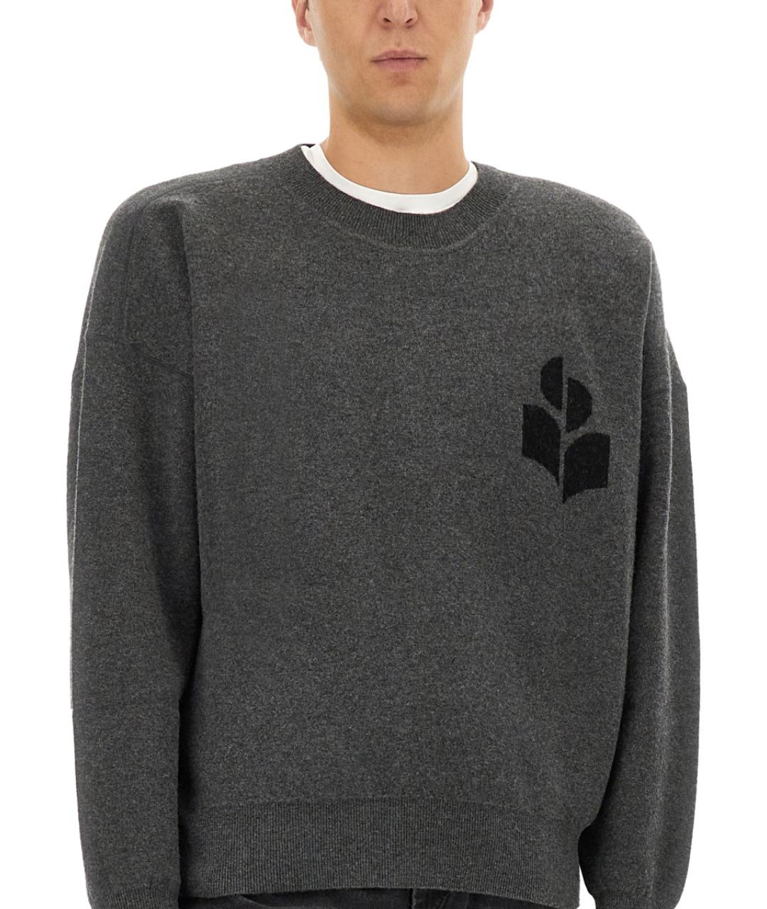 ISABEL MARANT Серый хлопковый джемпер / свитер, фото 5