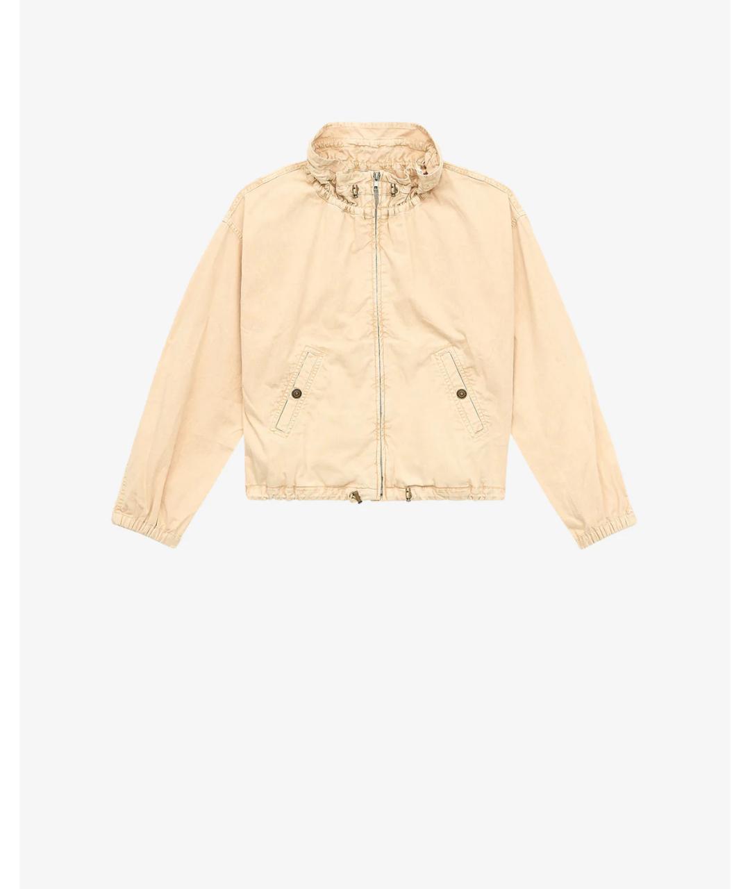ISABEL MARANT Бежевая хлопковая куртка, фото 6