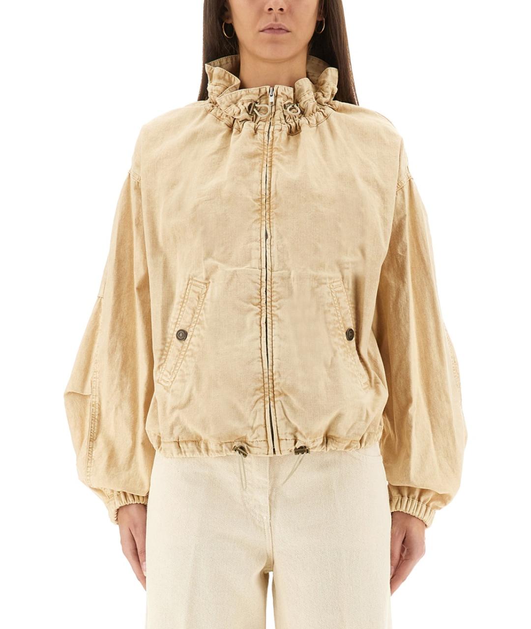 ISABEL MARANT Бежевая хлопковая куртка, фото 2