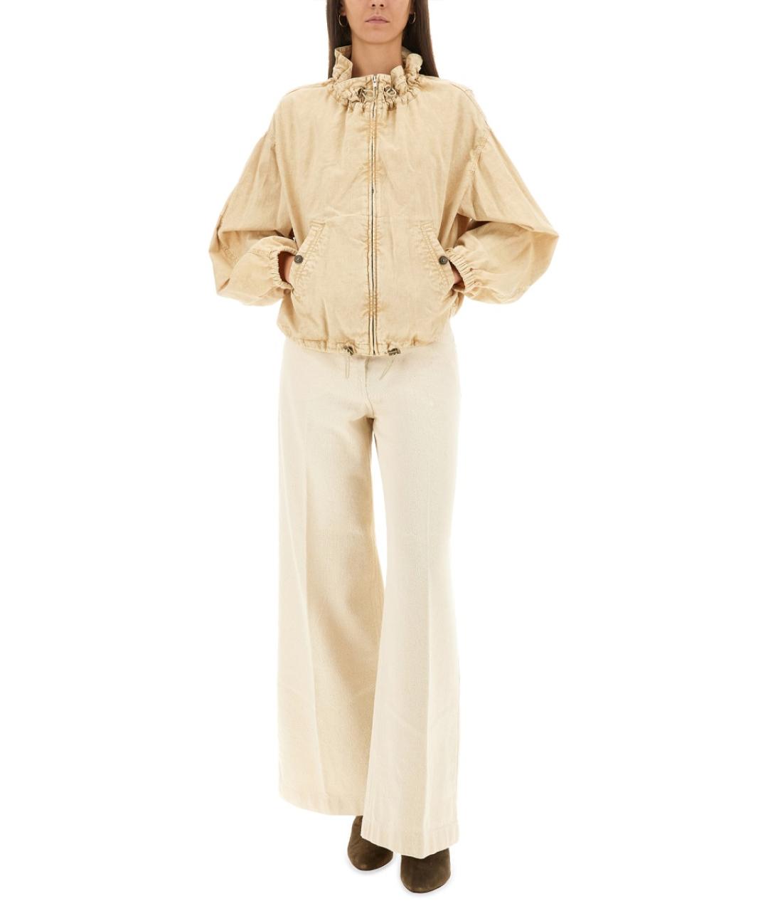 ISABEL MARANT Бежевая хлопковая куртка, фото 3